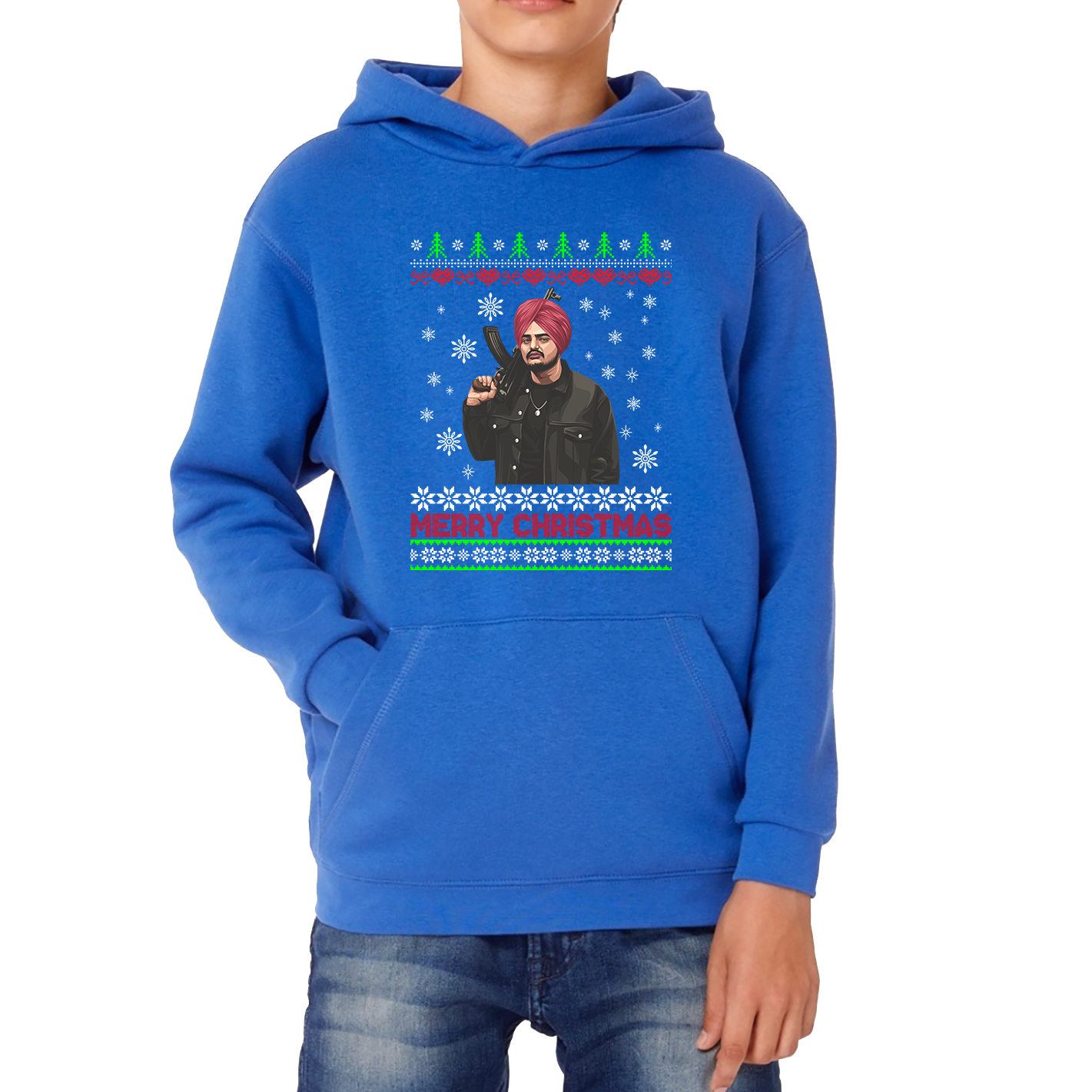 sidhu moose wala christmas hoodie