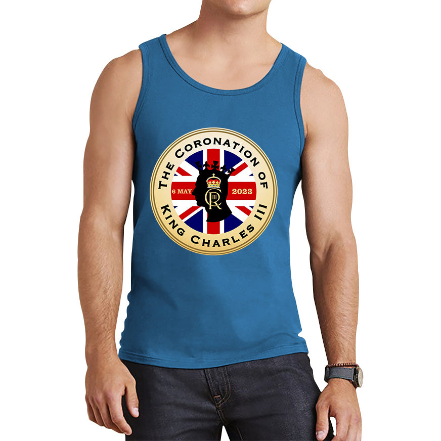 The Coronation Of King Charles III 6th May 2023 CR III Royal Crown United Kingdom Flag Tank Top