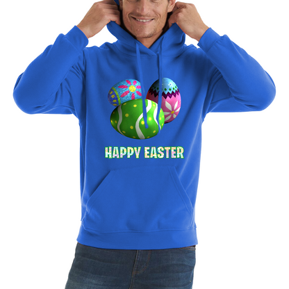 Happy Easter Bunny Colorful Egg Easter Bunny Egg Happy Easter Day Unisex Hoodie