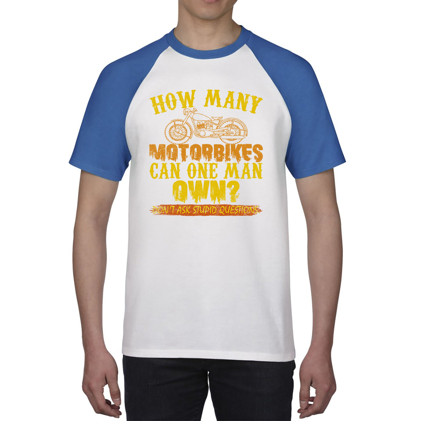 Funny Motorbike Baseball Shirt