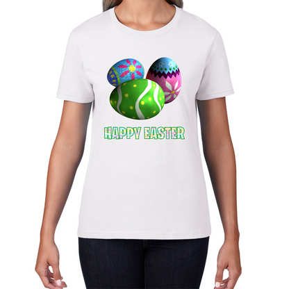 Happy Easter Bunny Colorful Egg Easter Bunny Egg Happy Easter Day Womens Tee Top