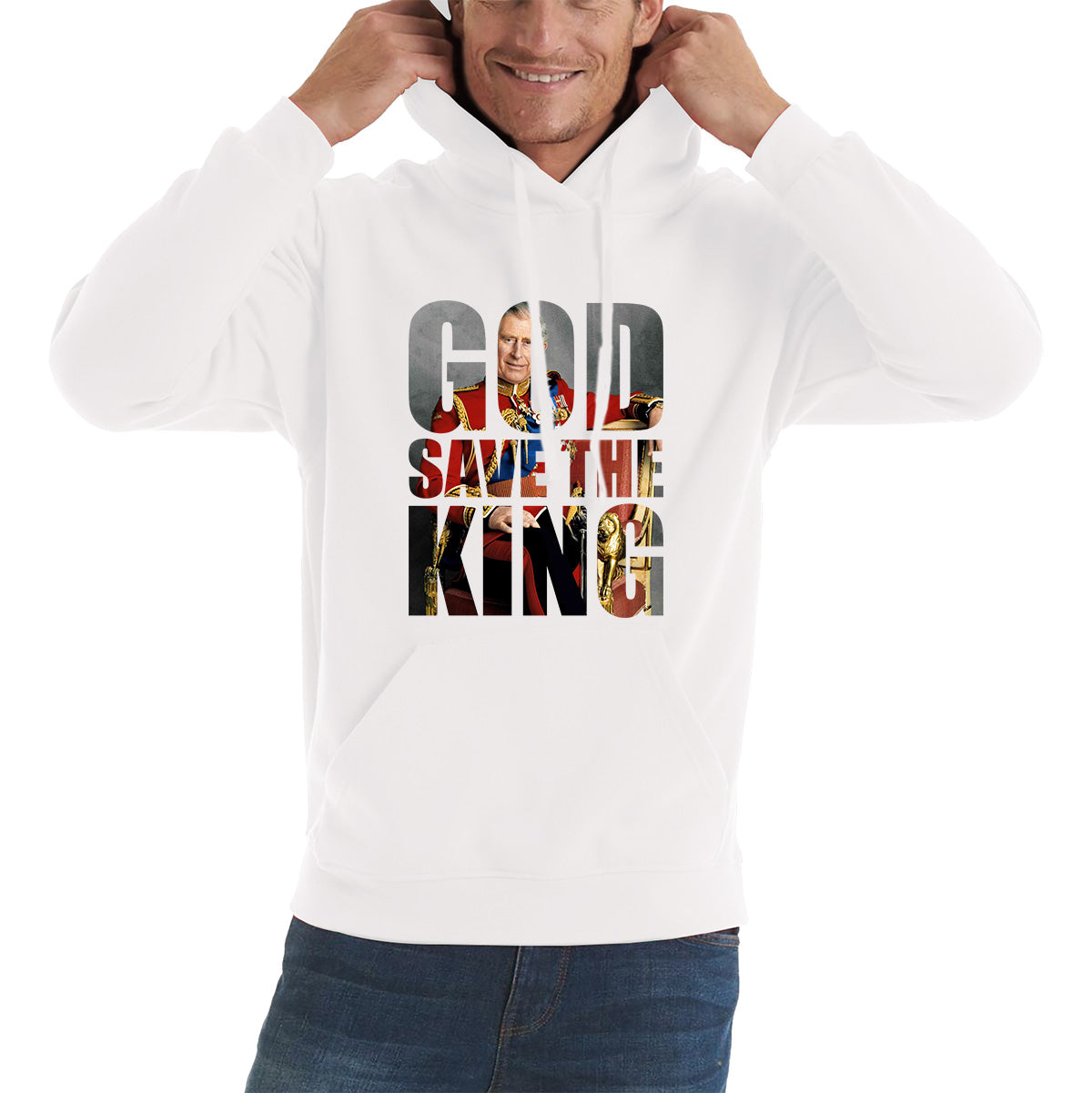 Mens God Save The King Hoodie for Sale UK