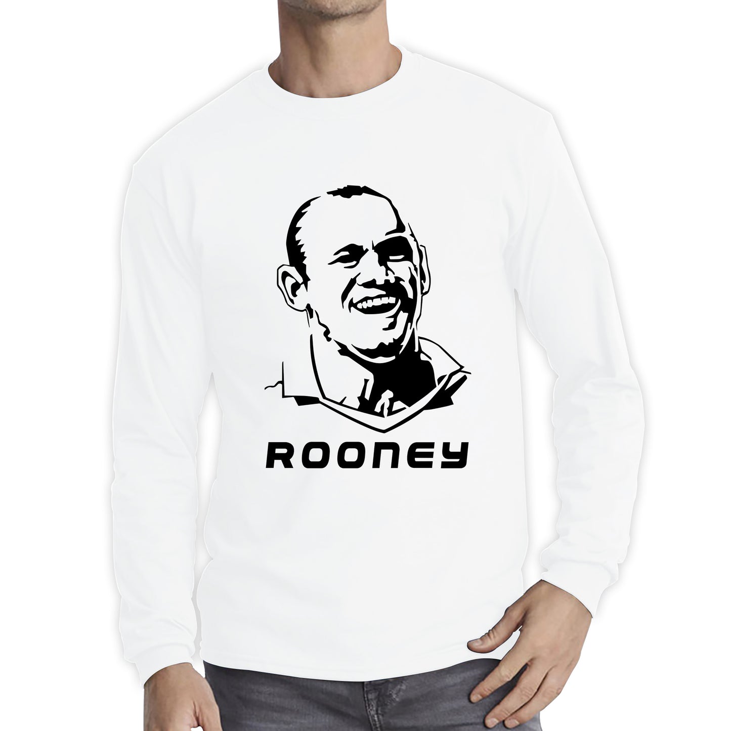 Football Former Player Retro Style Portrait Soccer Sports English Professional Football Manager Long Sleeve T Shirt