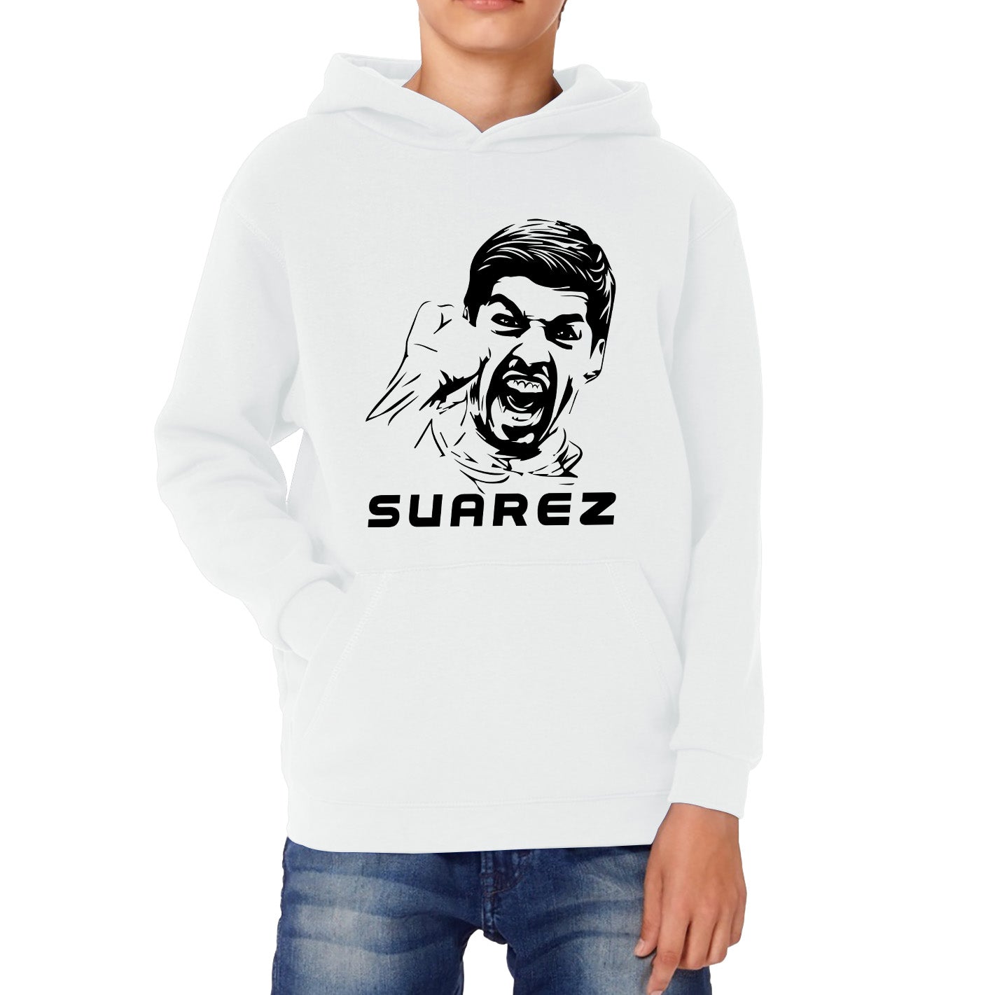 Football Player Retro Style Portrait Uruguay National Team Soccer Player Uruguayan Professional Footballer Sports Champion Kids Hoodie