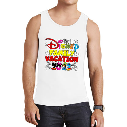 Disney Family Vacation 2023 Mickey Mouse Minnie Mouse Cartoon Disney Castle Disneyland Trip Tank Top