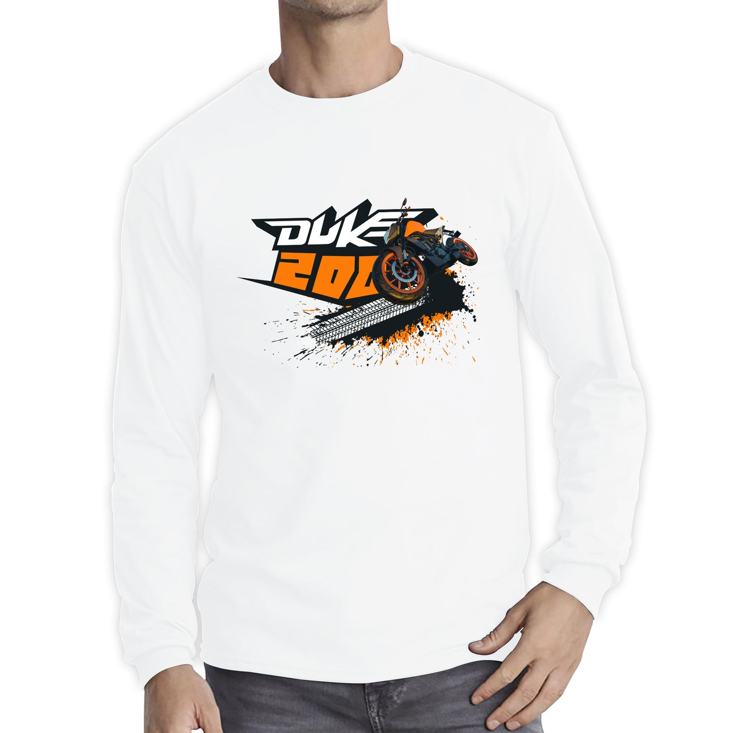 KTM 200 Duke Sports Bike Motorcycle Street Racing Bike KTM Lovers Street Rider Motorbike Duke Lover Long Sleeve T Shirt