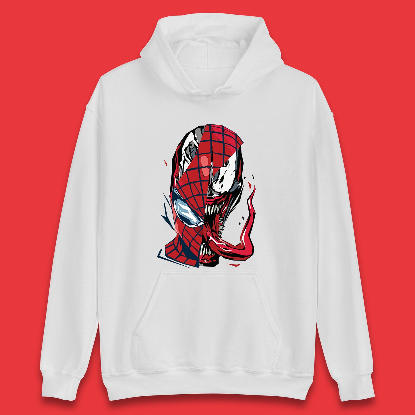 Marvel Spider-Man Maximum Venom Miles Morales Big Face Marvel Avenger Spider-Man & Venom Face Unisex Hoodie