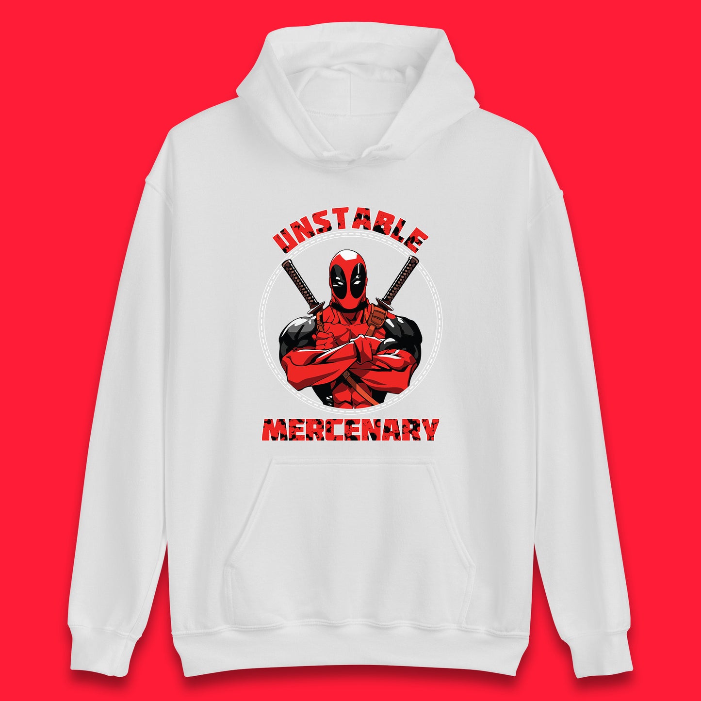 The Unstable Mercenary Funny Deadpool Marvel Deadpool Marvel Comics Superhero Fictional Character Unisex Hoodie