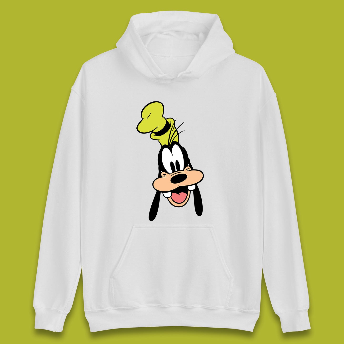 Disney Goofy Head Face Smiling Animated Cartoon Character Disney G.G. "Goofy" Goof Disney Vacation Disney World Trip Unisex Hoodie