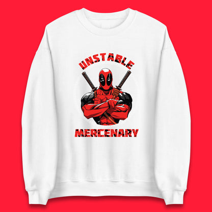 The Unstable Mercenary Funny Deadpool Marvel Deadpool Marvel Comics Superhero Fictional Character Unisex Sweatshirt