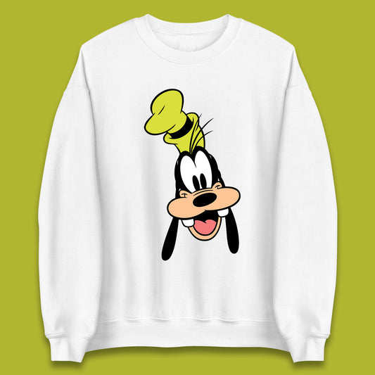 Disney Goofy Head Face Smiling Animated Cartoon Character Disney G.G. "Goofy" Goof Disney Vacation Disney World Trip Unisex Sweatshirt