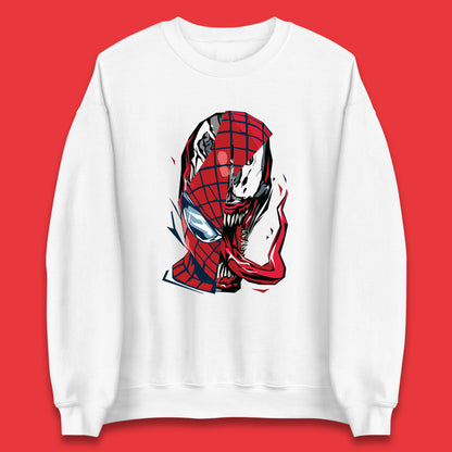 Marvel Spider-Man Maximum Venom Miles Morales Big Face Marvel Avenger Spider-Man & Venom Face Unisex Sweatshirt