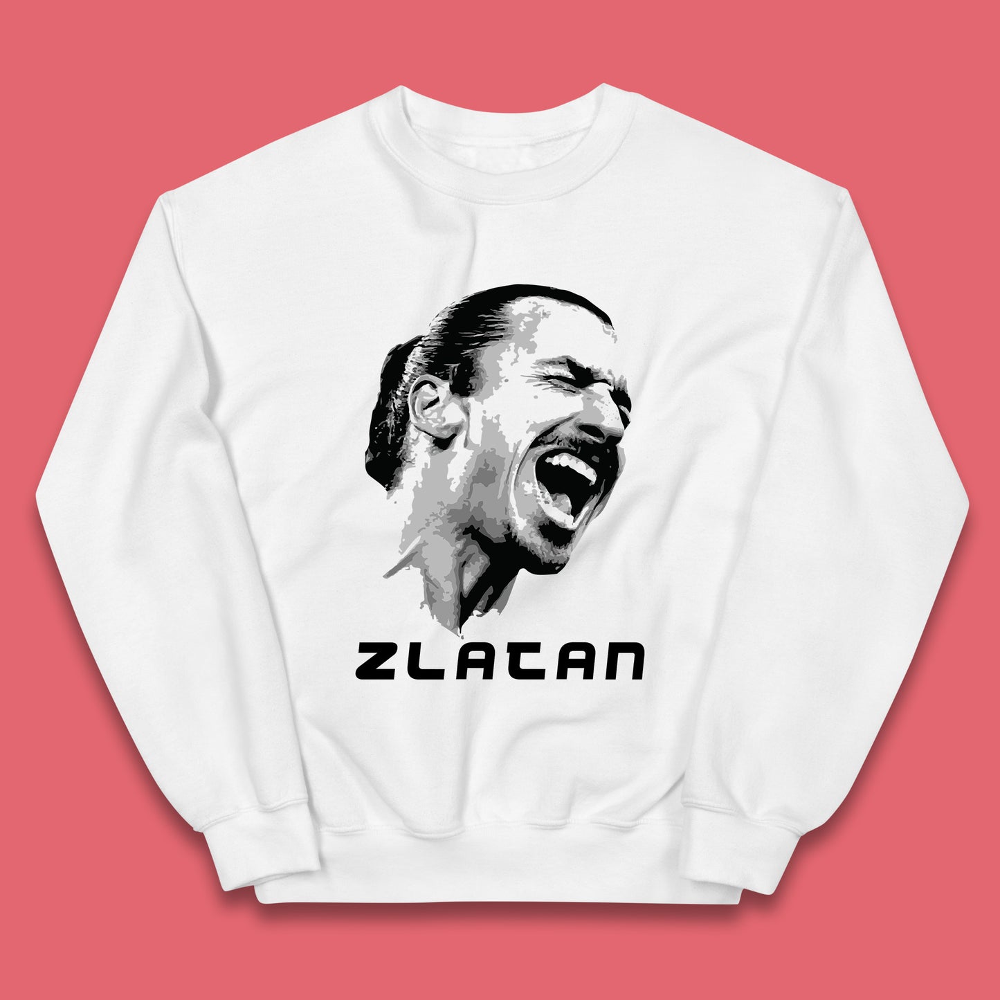 Football Player Retro Style Portrait Sweden National Team Soccer Player Swedish Professional Footballer Sports Champion Kids Jumper