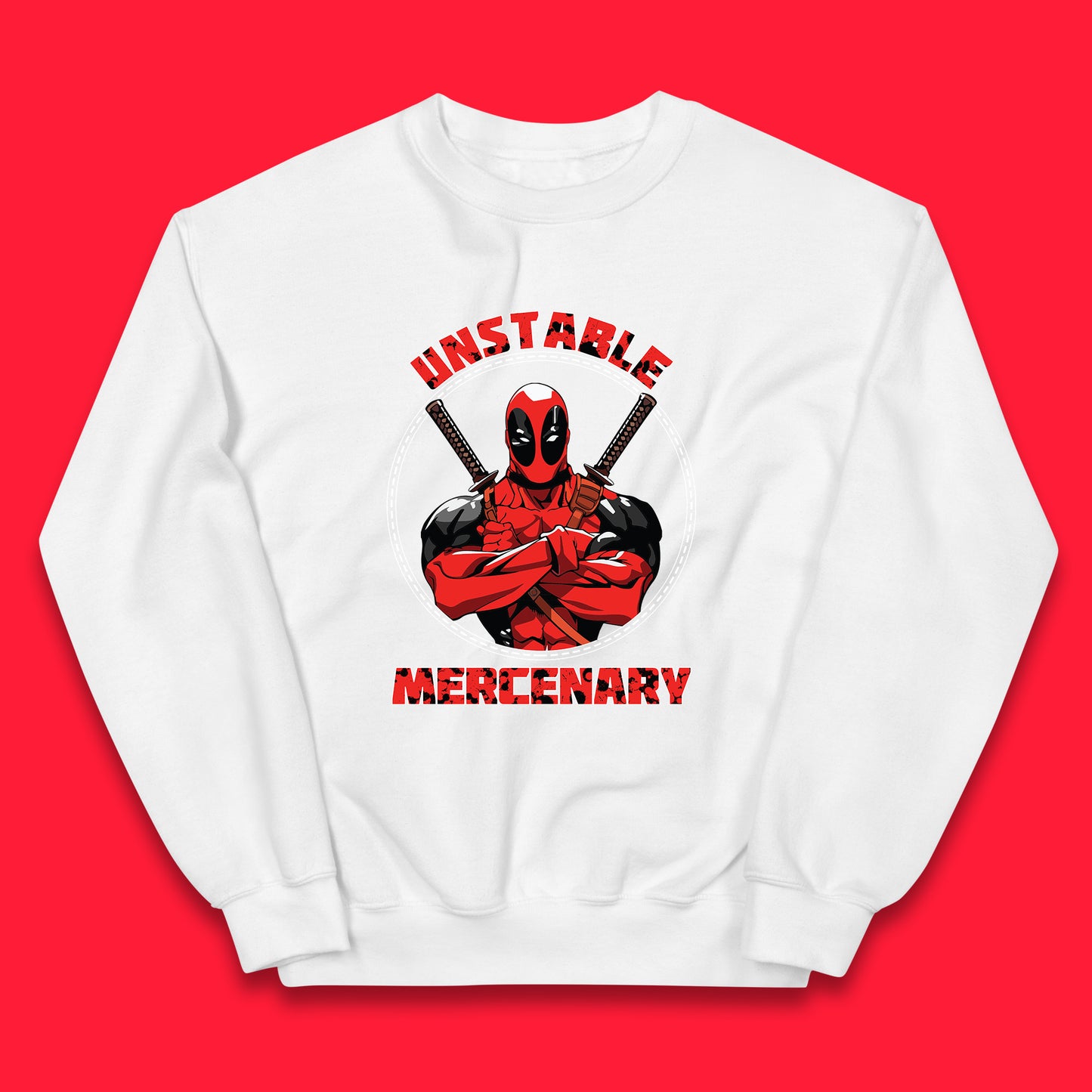 The Unstable Mercenary Funny Deadpool Marvel Deadpool Marvel Comics Superhero Fictional Character Kids Jumper