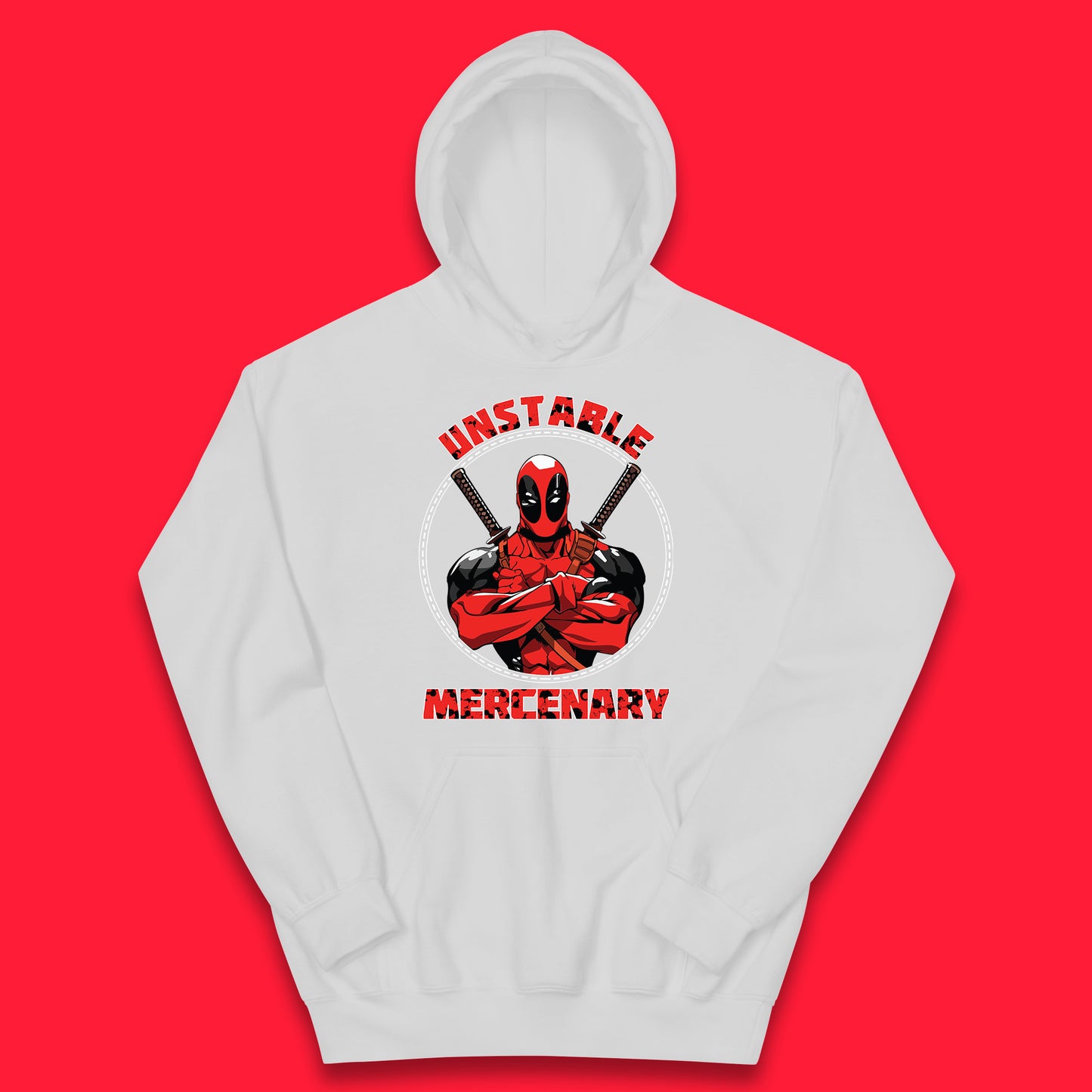 The Unstable Mercenary Funny Deadpool Marvel Deadpool Marvel Comics Superhero Fictional Character Kids Hoodie