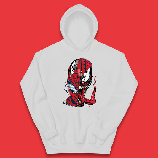 Marvel Spider-Man Maximum Venom Miles Morales Big Face Marvel Avenger Spider-Man & Venom Face Kids Hoodie