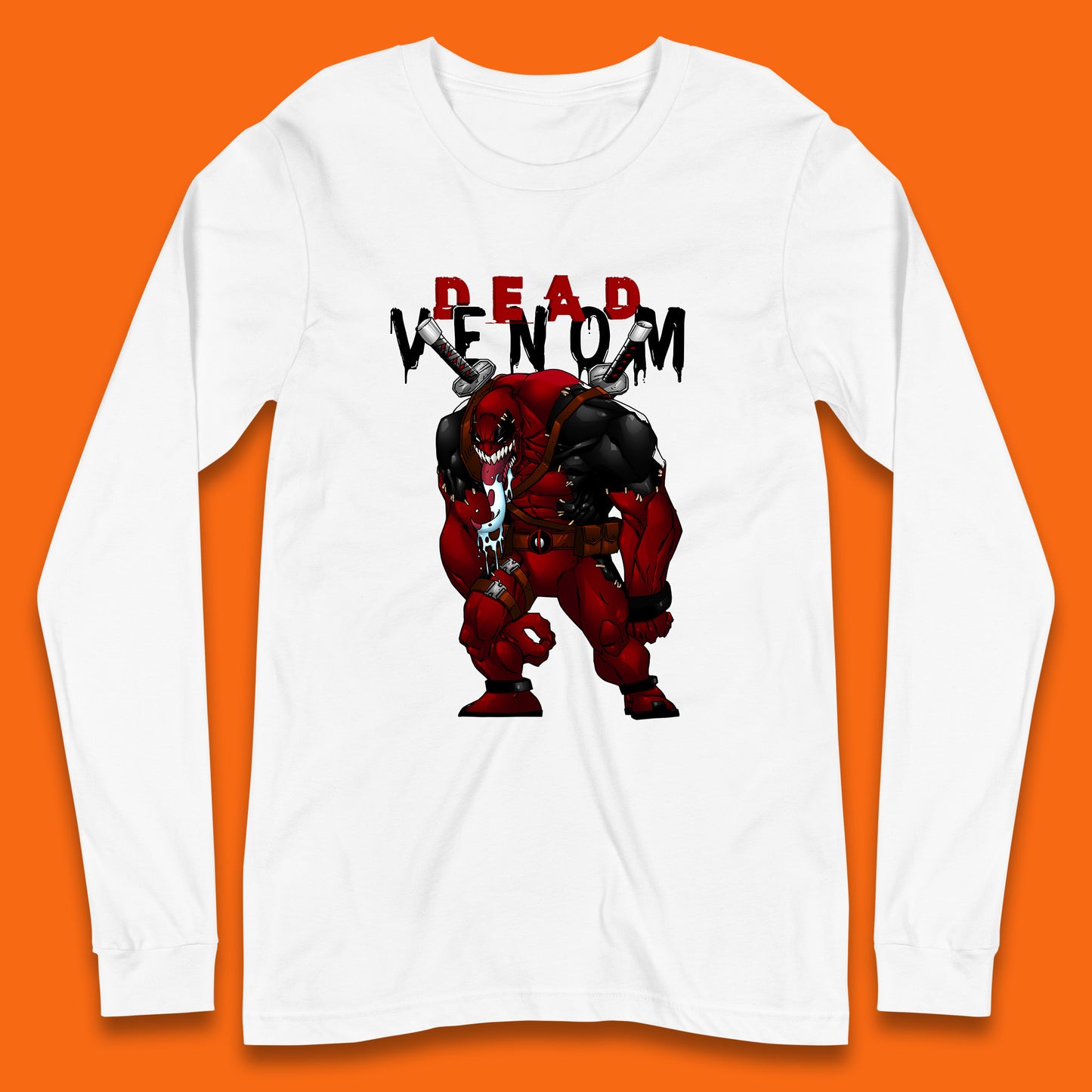 Marvel Contest Of Champions Venompool Marvel Comics Superhero Deadpool Marvel Universe Character Dead Venom Long Sleeve T Shirt