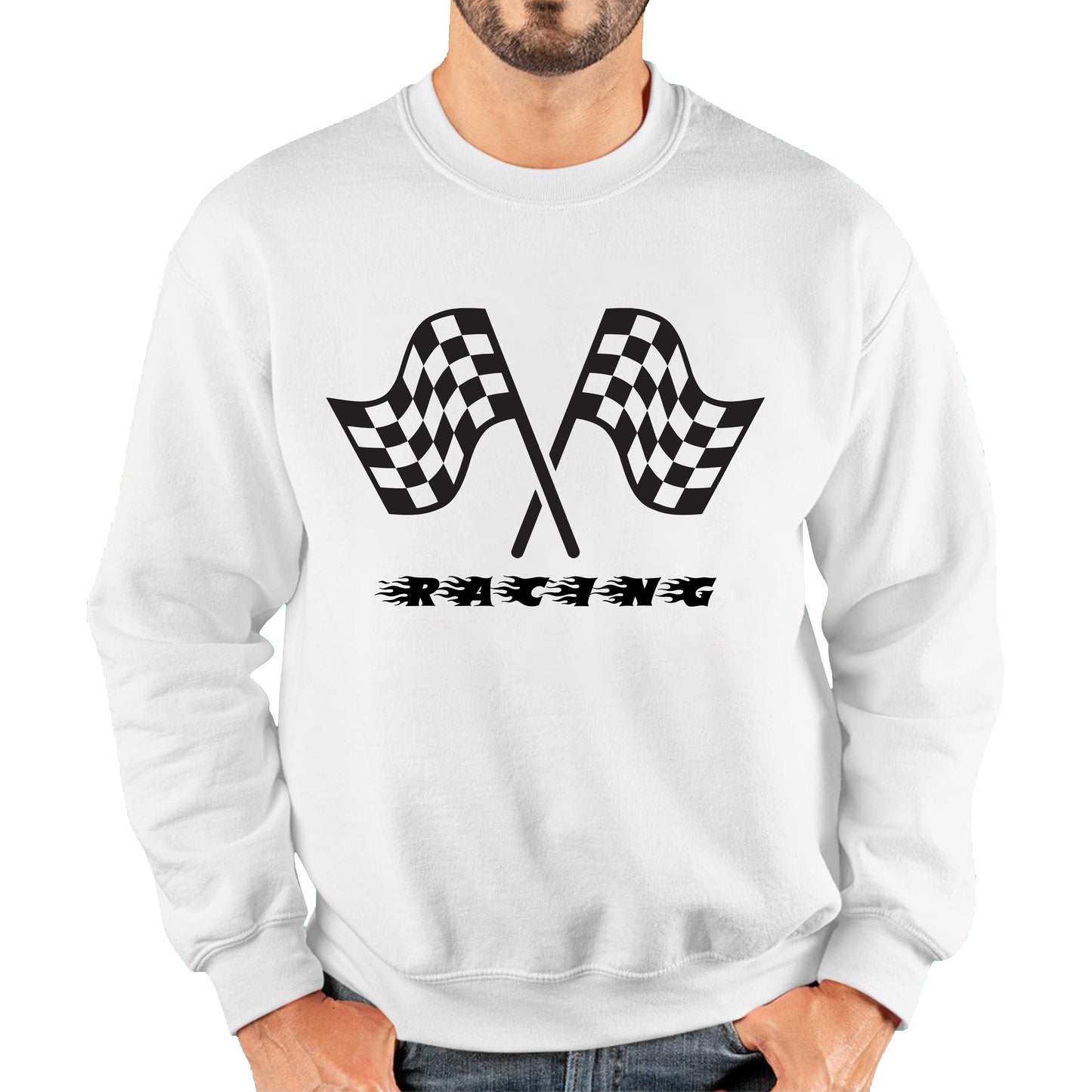 Racing Checkered Flag Sweatshirt