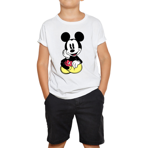 Disney Mickey Mouse Cute And Happy Cartoon Character Disney World Walt Disney Kids Tee