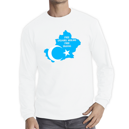 Free Uyghurs Muslims Free Xinjiang Freedom For Uyghurs Turkestan T Shirt