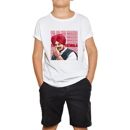 Dil Da Nai Madda Sidhu Moose Wala Legend Punjabi Indian Singer Tribute To Legend Kids Tee