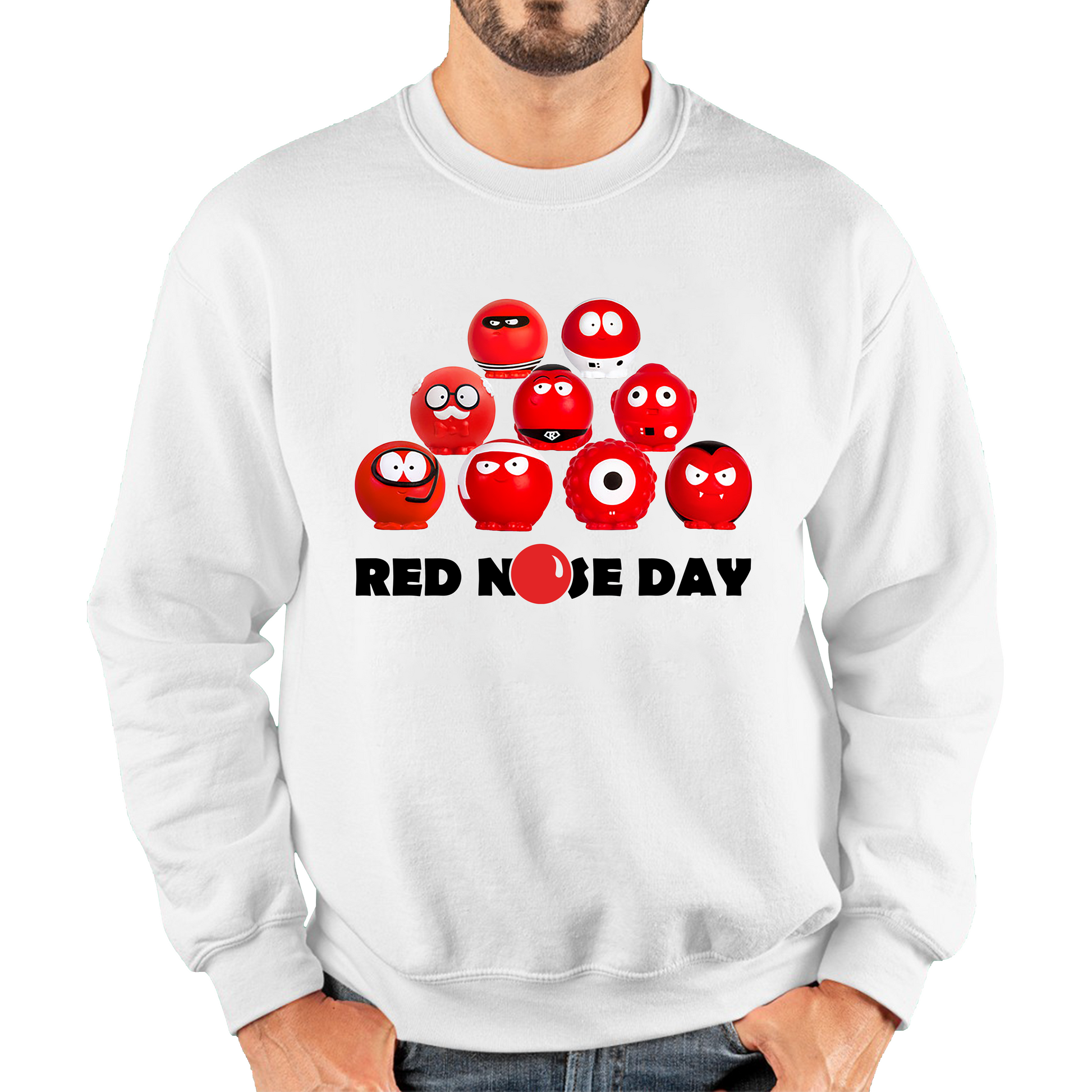 Red Nose Day Comic Relief Noses Sweatshirt