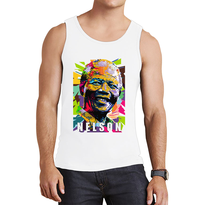 Nelson Mandela African freedom justice Political Leader Former President of South Africa Tank Top