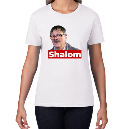 Shalom Jackie Friday Night Dinner Funny Gift Retro Womens Tee Top