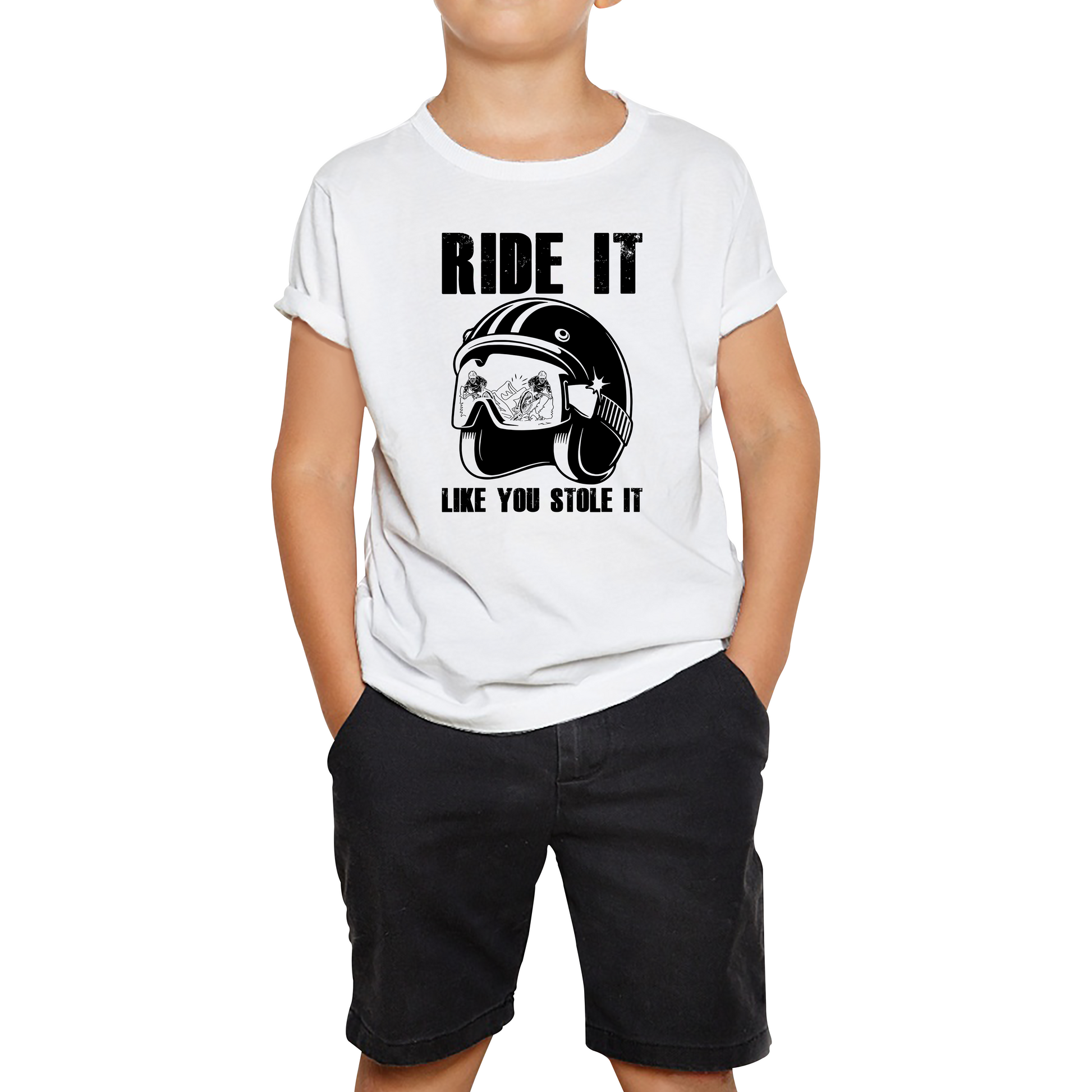 Ride It Like You Stole It Motorcycle Helmet T Shirt