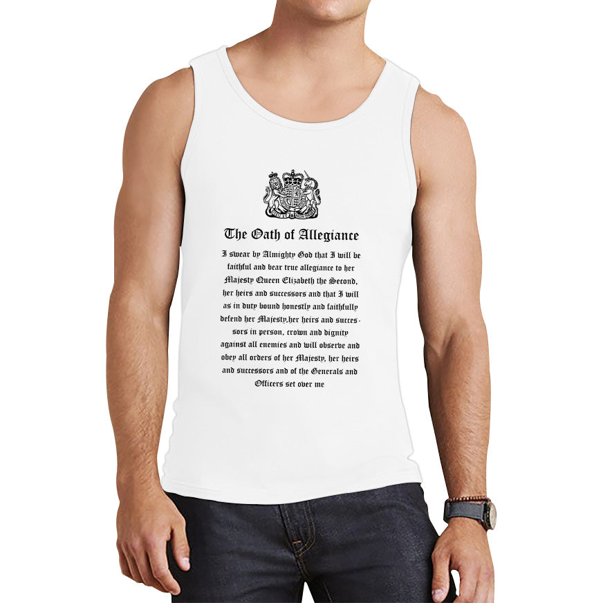 The Oath Of Allegiance British Armed Forces Day Anzac Day Lest We Forget Remembrance Day Veterans Day Tank Top