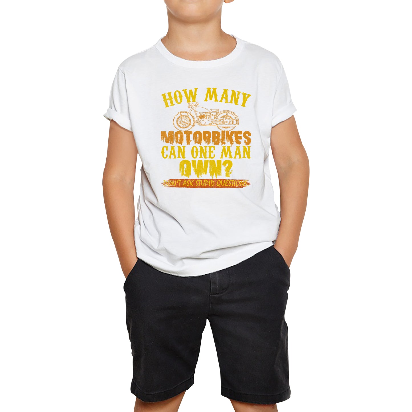 Funny Kids Motorbike T-Shirt