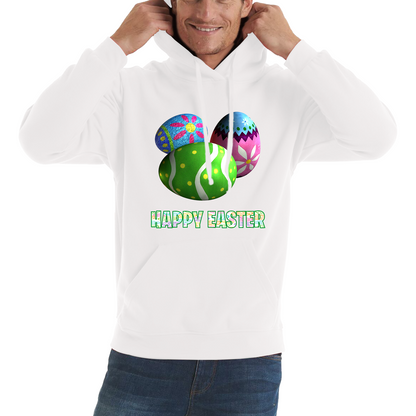 Happy Easter Bunny Colorful Egg Easter Bunny Egg Happy Easter Day Unisex Hoodie