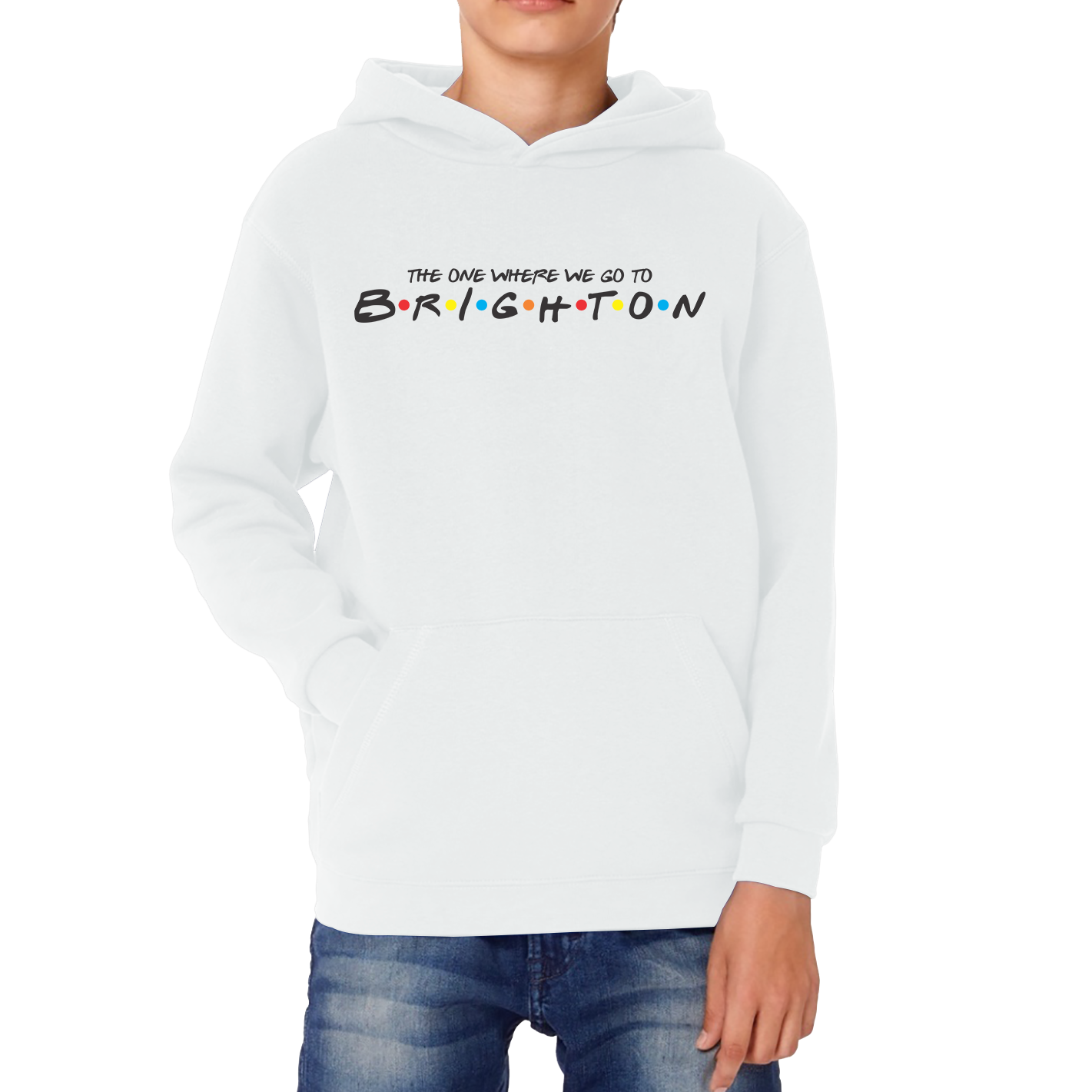 The One Where We Go To Brighton Inspired By Friends Spoof City In England Kids Hoodie