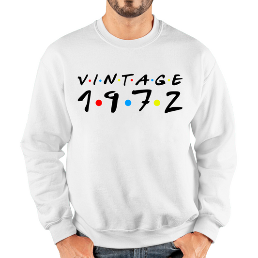 Personalised Vintage Your Custom Birthday Year Friends Spoof Funny Birthday Unisex Sweatshirt