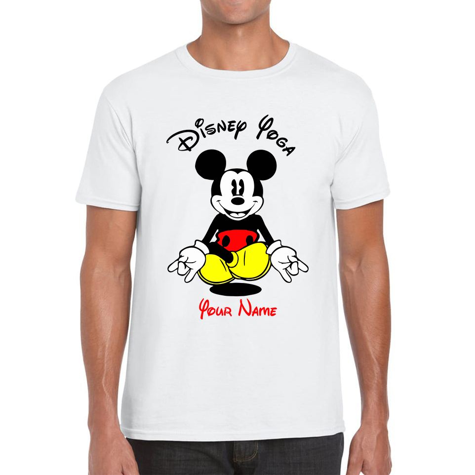 Personalised Disney Mickey Mouse Yoga T Shirt