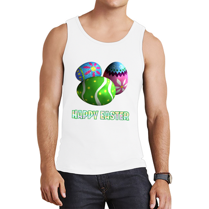 Happy Easter Bunny Colorful Egg Easter Bunny Egg Happy Easter Day Tank Top