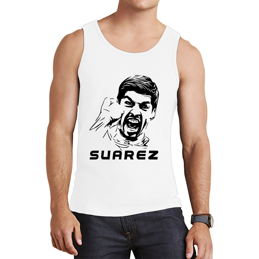 Football Player Retro Style Portrait Uruguay National Team Soccer Player Uruguayan Professional Footballer Sports Champion Tank Top