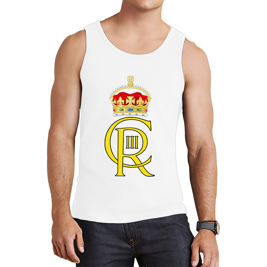 Royal Cypher King Charles III Coronation CR III Ruling Monarch Of Uk Royal Crown Great Britain Tank Top