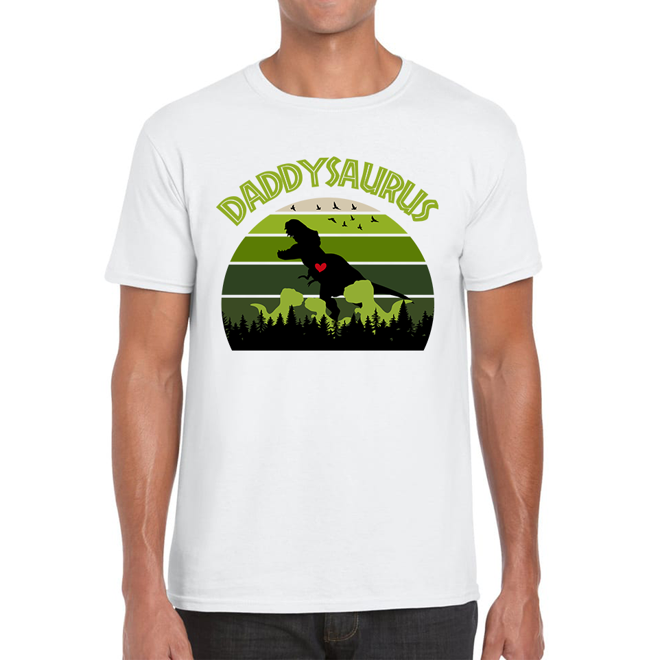 Daddy Dinosaurs Fathers Day T Shirt