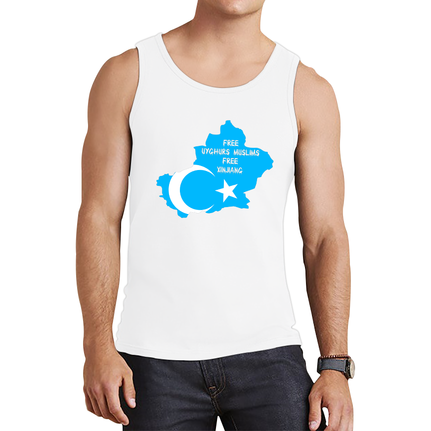 Free Uyghurs Muslims Free Xinjiang Freedom For Uyghurs Turkestan Tank Top