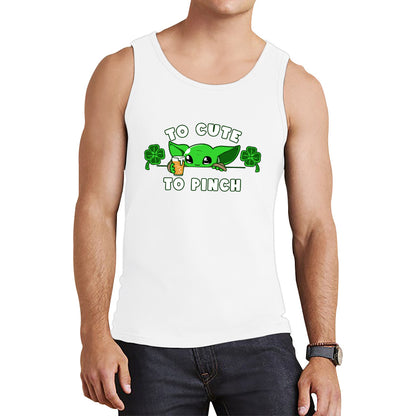 To Cute To Pinch Shamrock St Patrick's Day Green Irish Festival St Paddys Day Tank Top