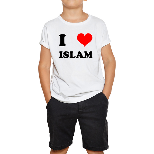 I Love Islam Spiritual Islamic Religious Muslim Religion Kids Tee