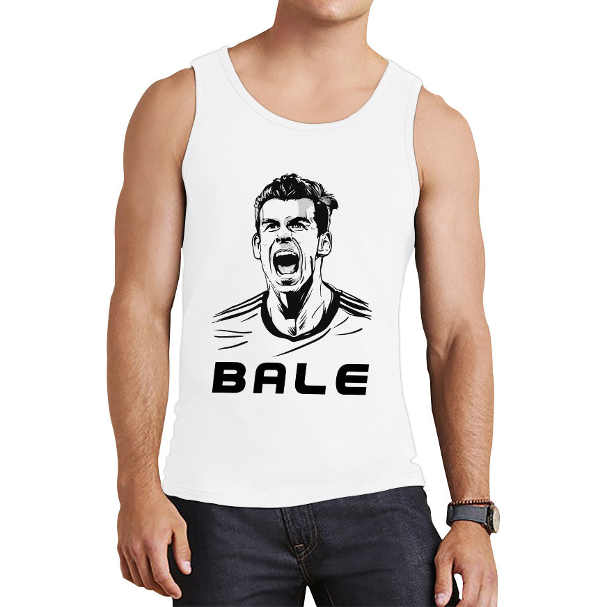 Football Player Retro Style Portrait Soccer Player Welsh Former Professional Footballer Sports Champion Tank Top