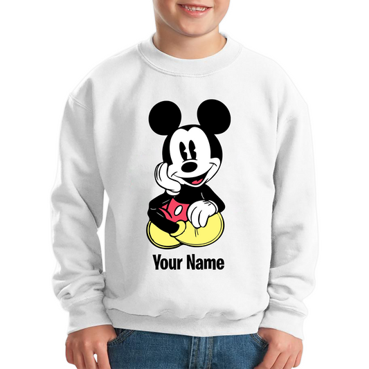 Personalised Disney Mickey Mouse Your Name Cartoon Character Disney World Walt Disney Kids Jumper