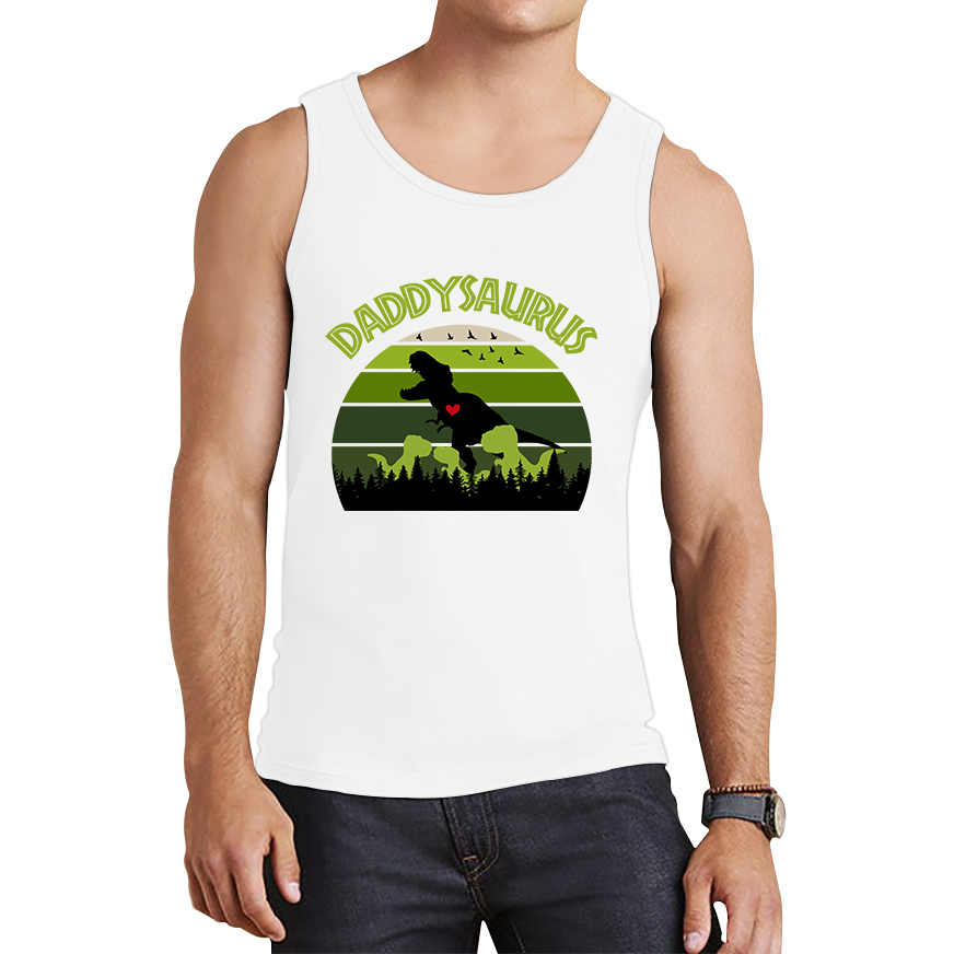 Daddy Dinosaurs Fathers Day Tank Top