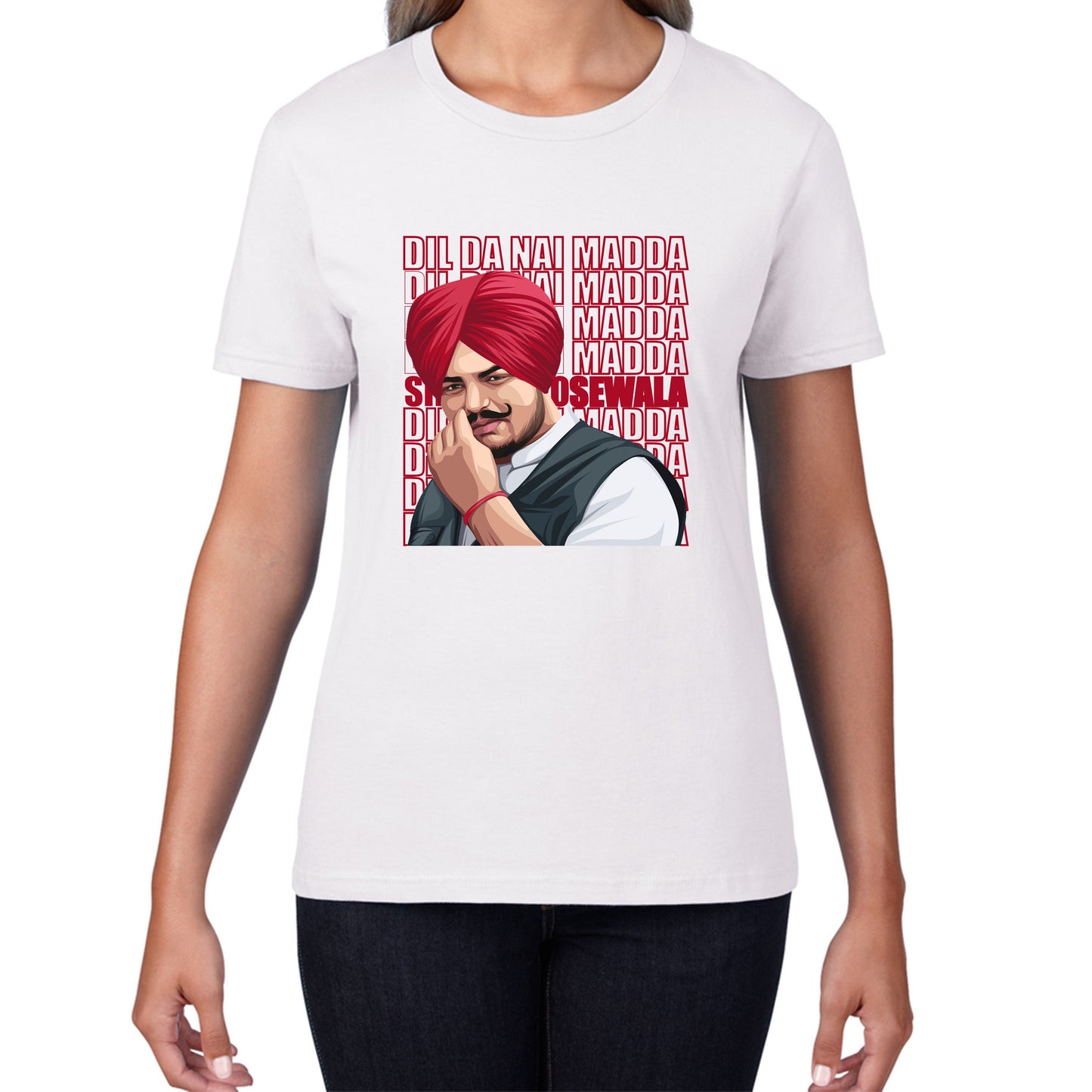 Dil Da Nai Madda Sidhu Moose Wala Legend Punjabi Indian Singer Tribute To Legend Womens Tee Top