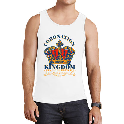 Coronation Kingdom King Charles III 6th May 2023 Royal Crown CR III His Majesty Union Jack Tank Top