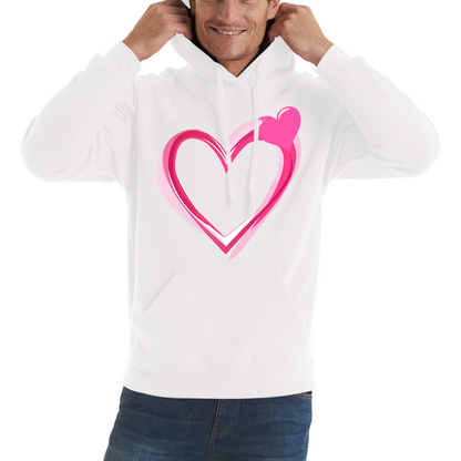 Love Valentines Day Hoodie Top, Valentines Heart Hoodie, Cute Valentine‘s Day Adult Hoodie