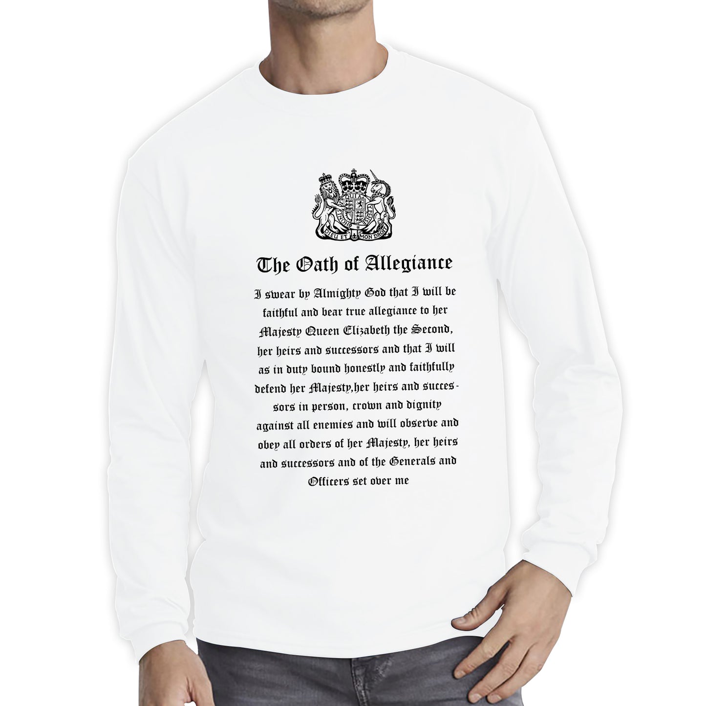 The Oath Of Allegiance British Armed Forces Day Anzac Day Lest We Forget Remembrance Day Veterans Day Long Sleeve T Shirt