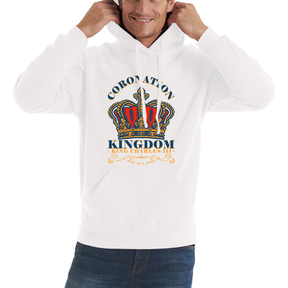 Coronation Kingdom King Charles III 6th May 2023 Royal Crown CR III His Majesty Union Jack Unisex Hoodie